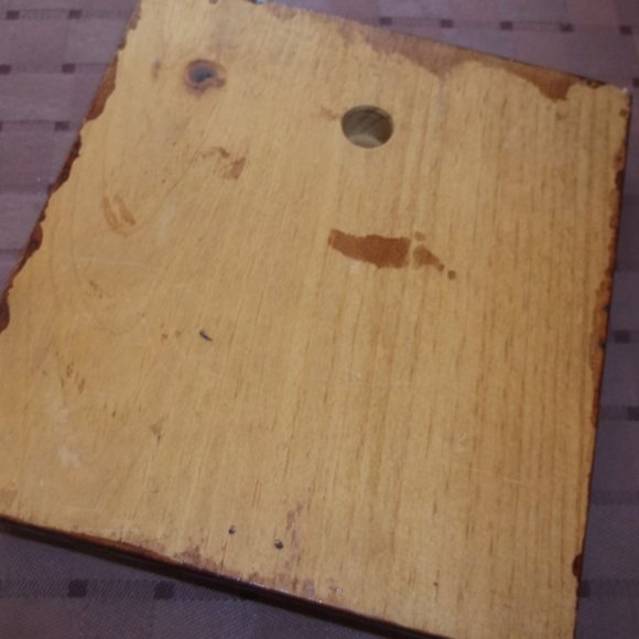 Ceramic Botanical Tile Wall Art Hanging 5 x 6 in - Picture 4 of 4